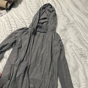 Athletic gray lululemon zip up